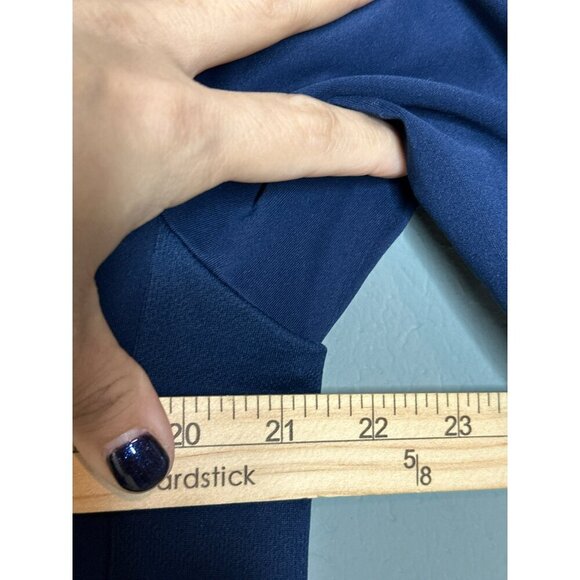 Rice University Adidas Men's Large Blue Collared Blue White Polo SS - Picture 5 of 9